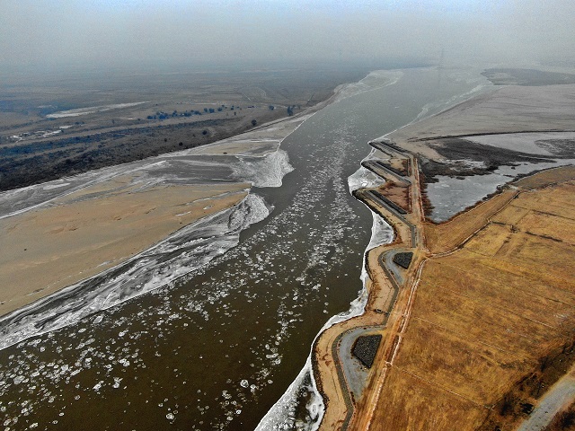 黄河凌汛发生的河段图图片
